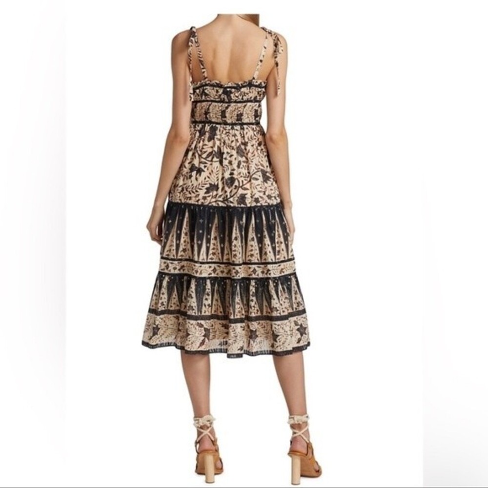 ULLA JOHNSON Indah Tie-Shoulder Printed Midi Dress NWT Sz 8 - Picture 8 of 10